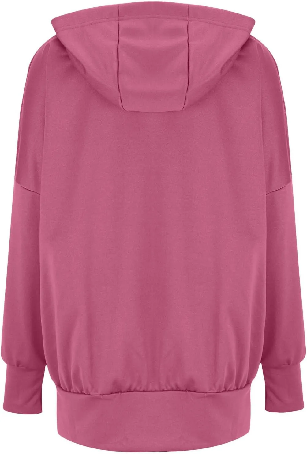 Women's Full Zip Hoodies Casual Loose Hooded Sweatshirt Jackets Soft Outerwear Fall Winter Track Jacket with Pocket