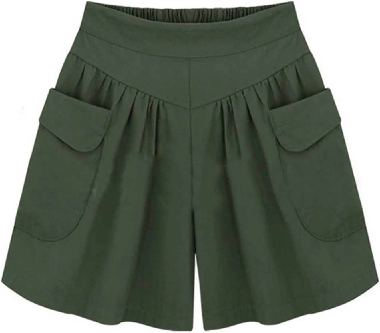 Womens High Waisted Running Shorts Quick Dry Athletic Workout Shorts with Pockets Gym Yoga Flowy Summer Tennis Shorts