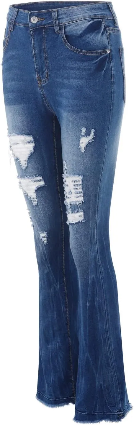 Womens Jeans Jeans Women's Juniors High Rise Denim Bell Bottom Flares Womens Jean Dress Pants