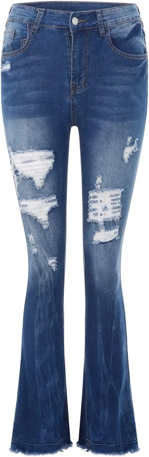 Womens Jeans Jeans Women's Juniors High Rise Denim Bell Bottom Flares Womens Jean Dress Pants