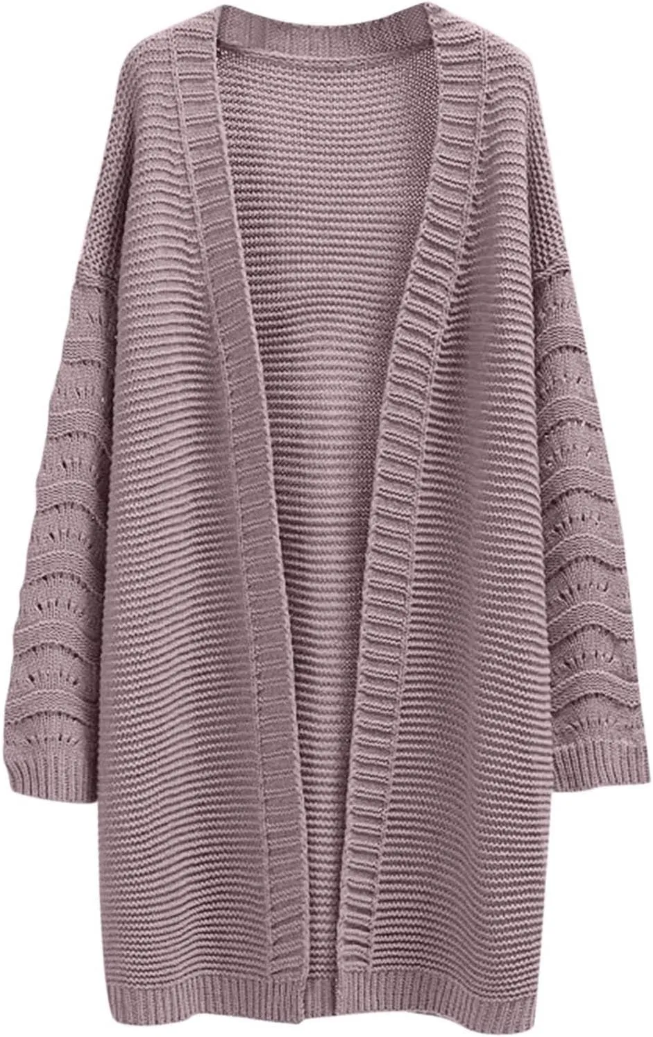 Womens Long Cardigan Sweater Casual Loose Cable Knit Cardigans Oversized Open Front Long Sleeve Sweater Winter Coat