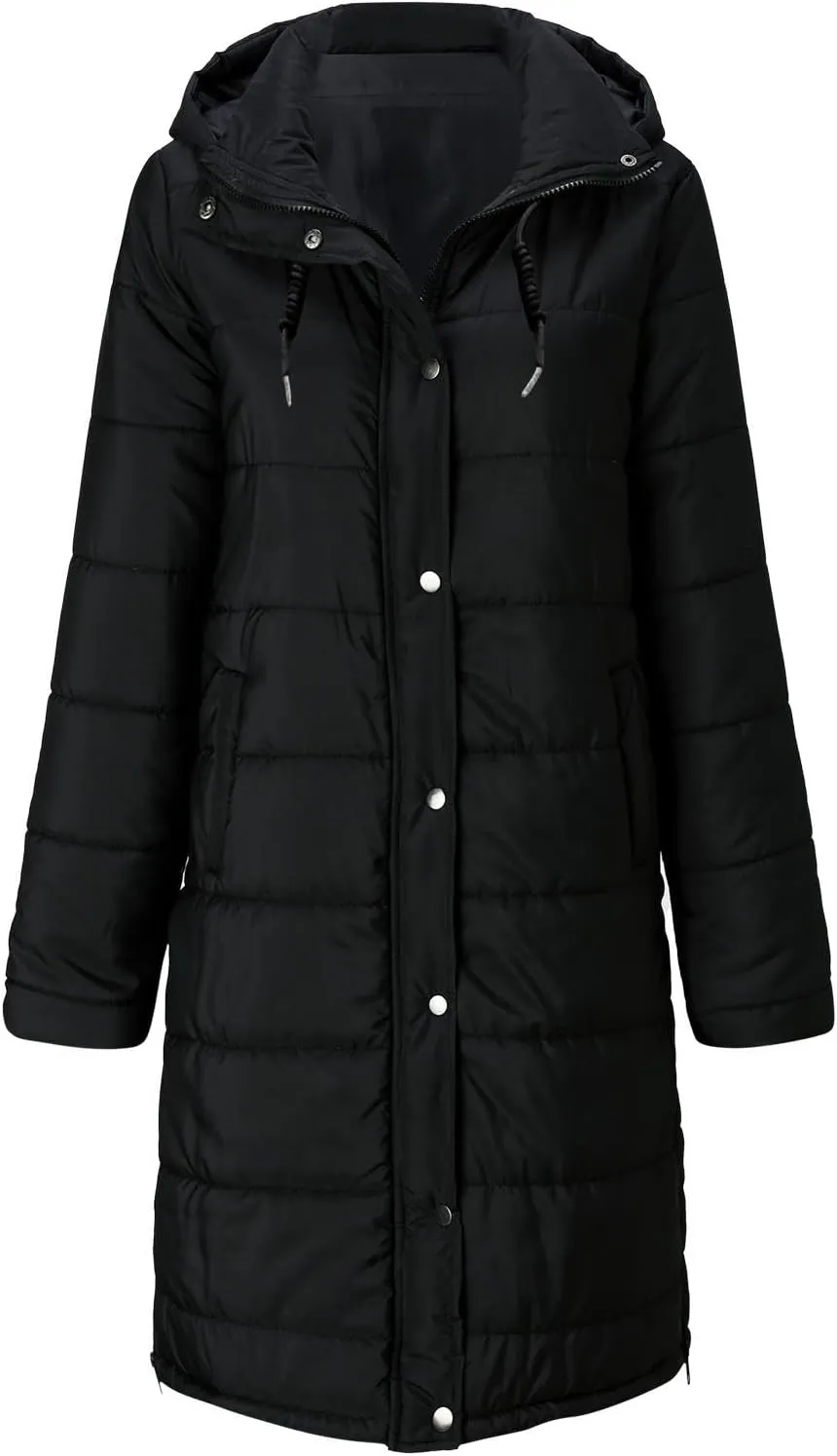 Women's Long Puffer Jackets Plus Size Hooded Winter Coats Maxi Down Jacket Parkas Thicken Quilted Lightweight Jackets