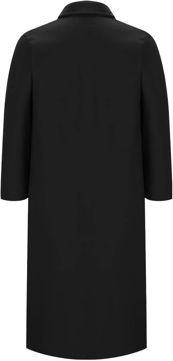 Women's Open Front Long Trench Coat Lapel Wool Blend Overcoat Fall Winter Dressy Pea Coats Windproof Outerwear
