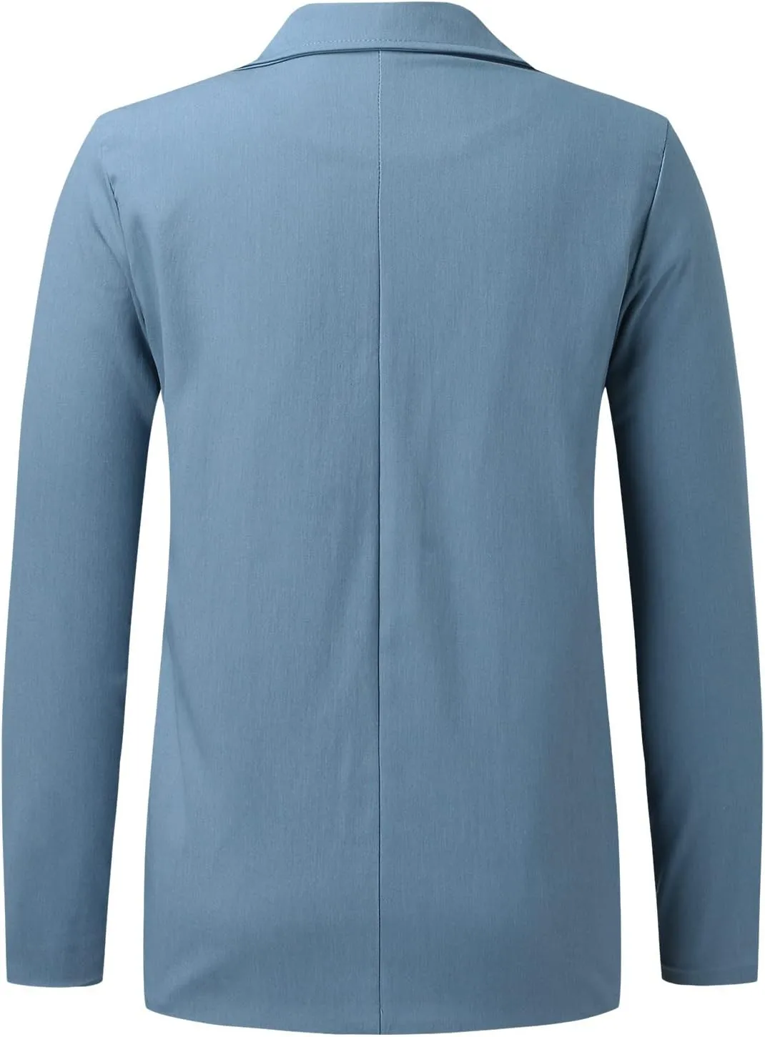 Women's Oversized Business Solid Color Blazer Long Sleeve Work Office Jacket Lapel OL Cardigans with Pockets