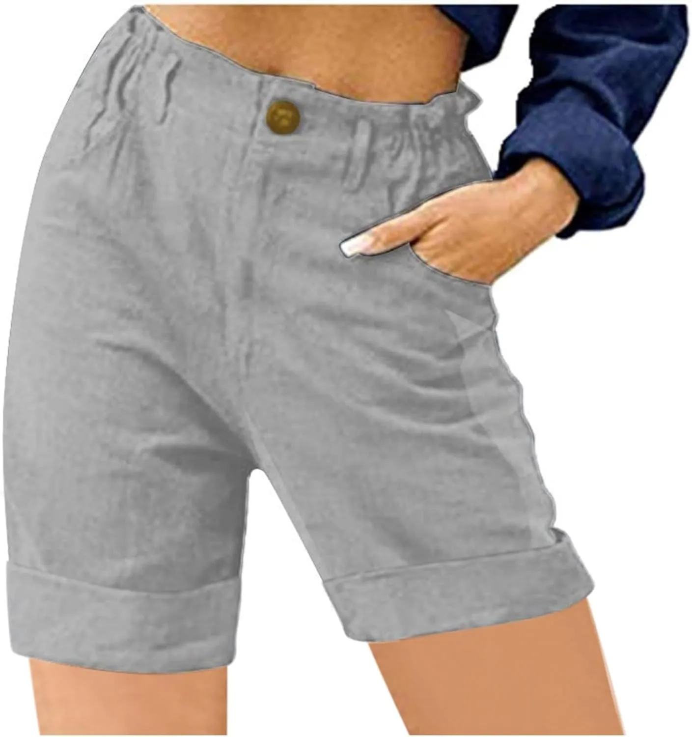 Womens Shorts for Summer 2024 High Waisted Straight Leg Lounge Shorts 5 Inch Inseam Casual Loose Lightweight Shorts