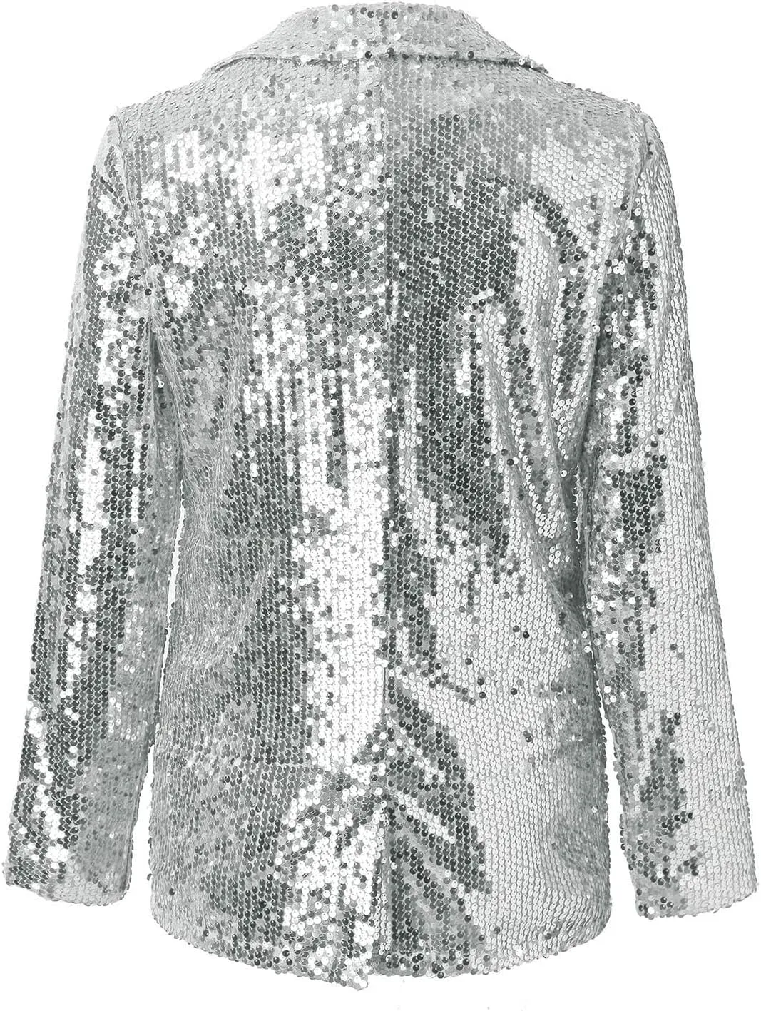 Womens Suits for Work,Black Blazer for Women Plus Size Sequins Sequin Casual Long Sleeve Glitter Party Shiny