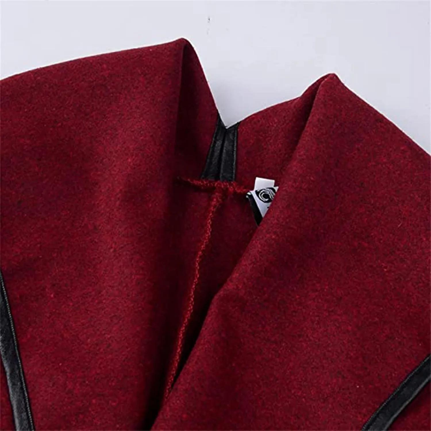 Women's Turtleneck Sweater Vintage Assassin Cardigan Wool Blend Lapel Y2K Jacket Coats Outerwear Irregular Hem