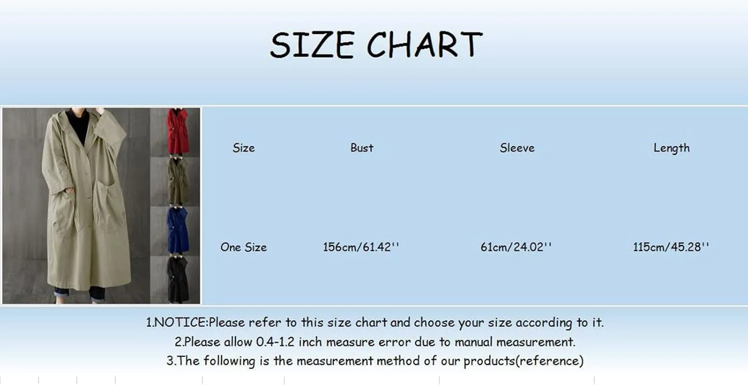 Womens Waterproow Trench Coat Winter Womens Jacket Lapel Slim Women'S Coat Fall Fashion Oversized Womens Winter