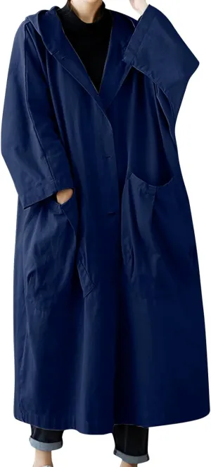 Womens Waterproow Trench Coat Winter Womens Jacket Lapel Slim Women'S Coat Fall Fashion Oversized Womens Winter