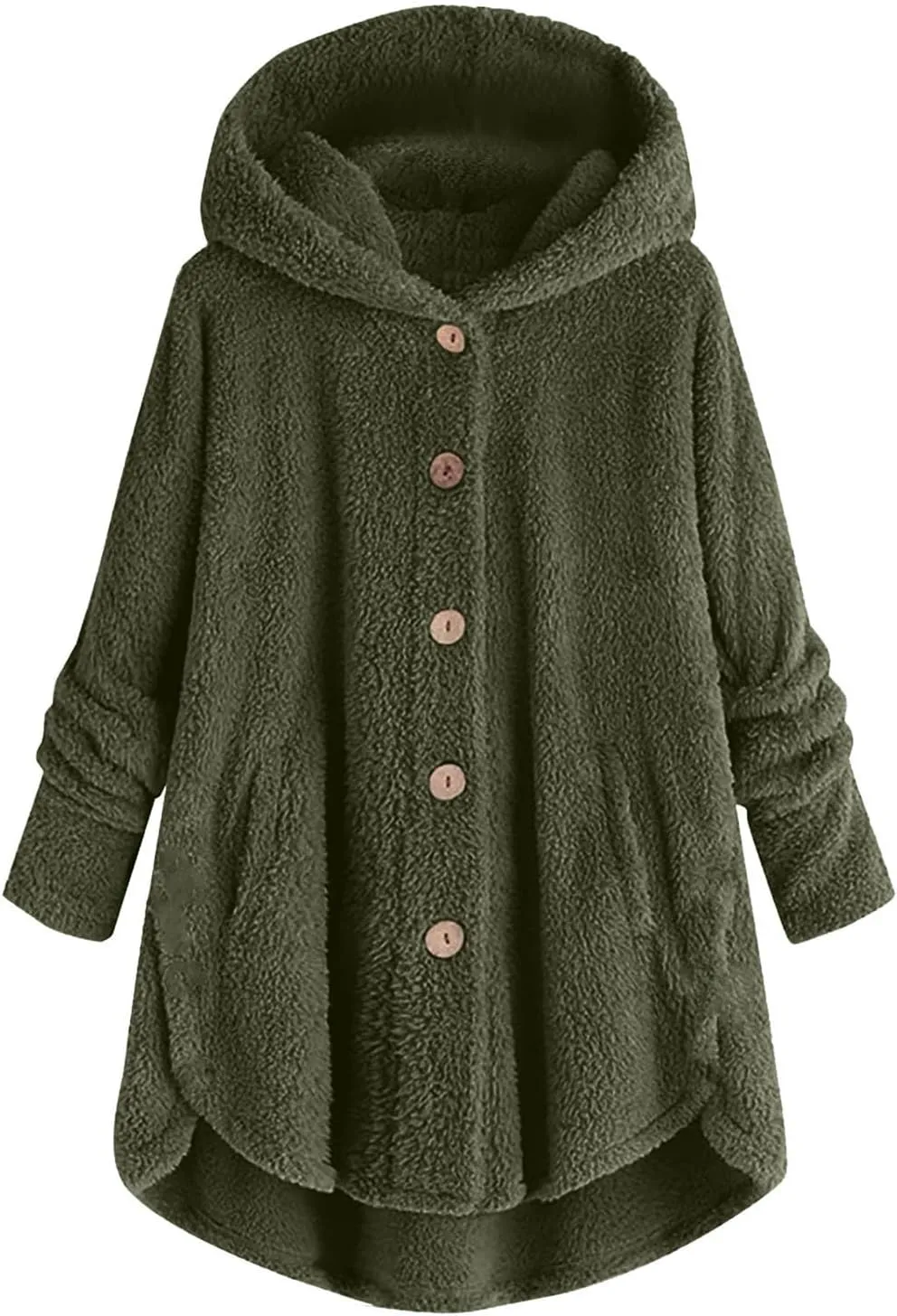 Women's Winter Coat Sherpa Lined Zip Hoodie Long Sweatshirt Warm Fleece Lining Heavyweight Hooded Jacket 2024 Trendy