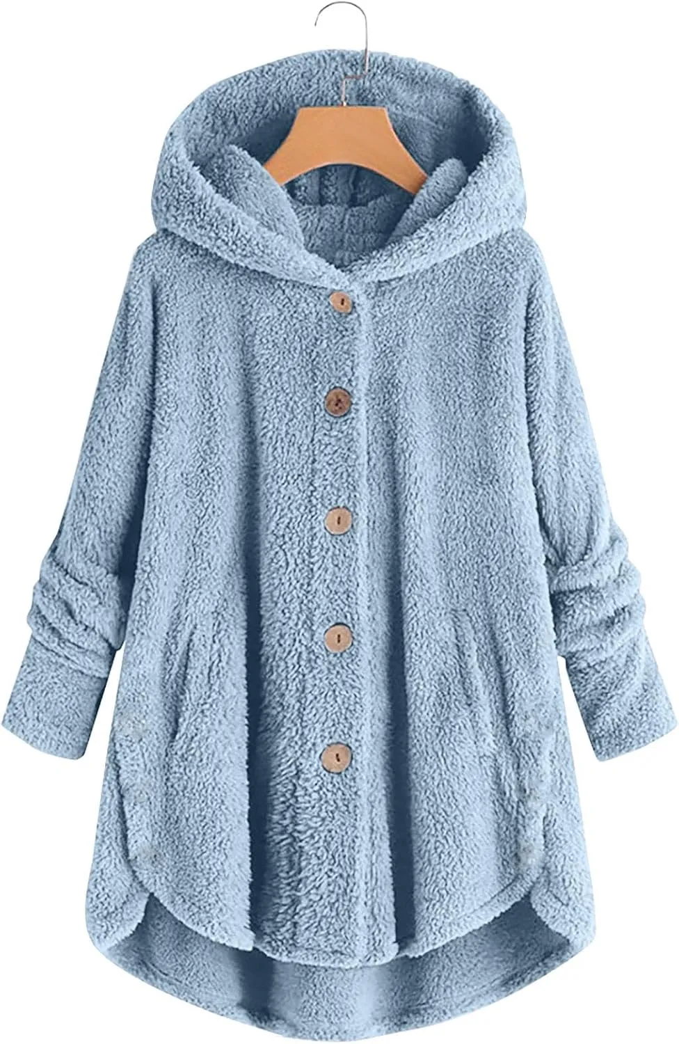 Women's Winter Coat Sherpa Lined Zip Hoodie Long Sweatshirt Warm Fleece Lining Heavyweight Hooded Jacket 2024 Trendy