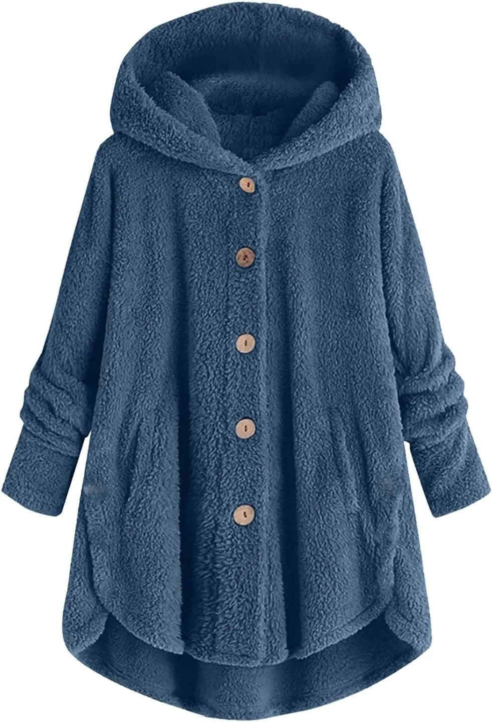 Women's Winter Coat Sherpa Lined Zip Hoodie Long Sweatshirt Warm Fleece Lining Heavyweight Hooded Jacket 2024 Trendy