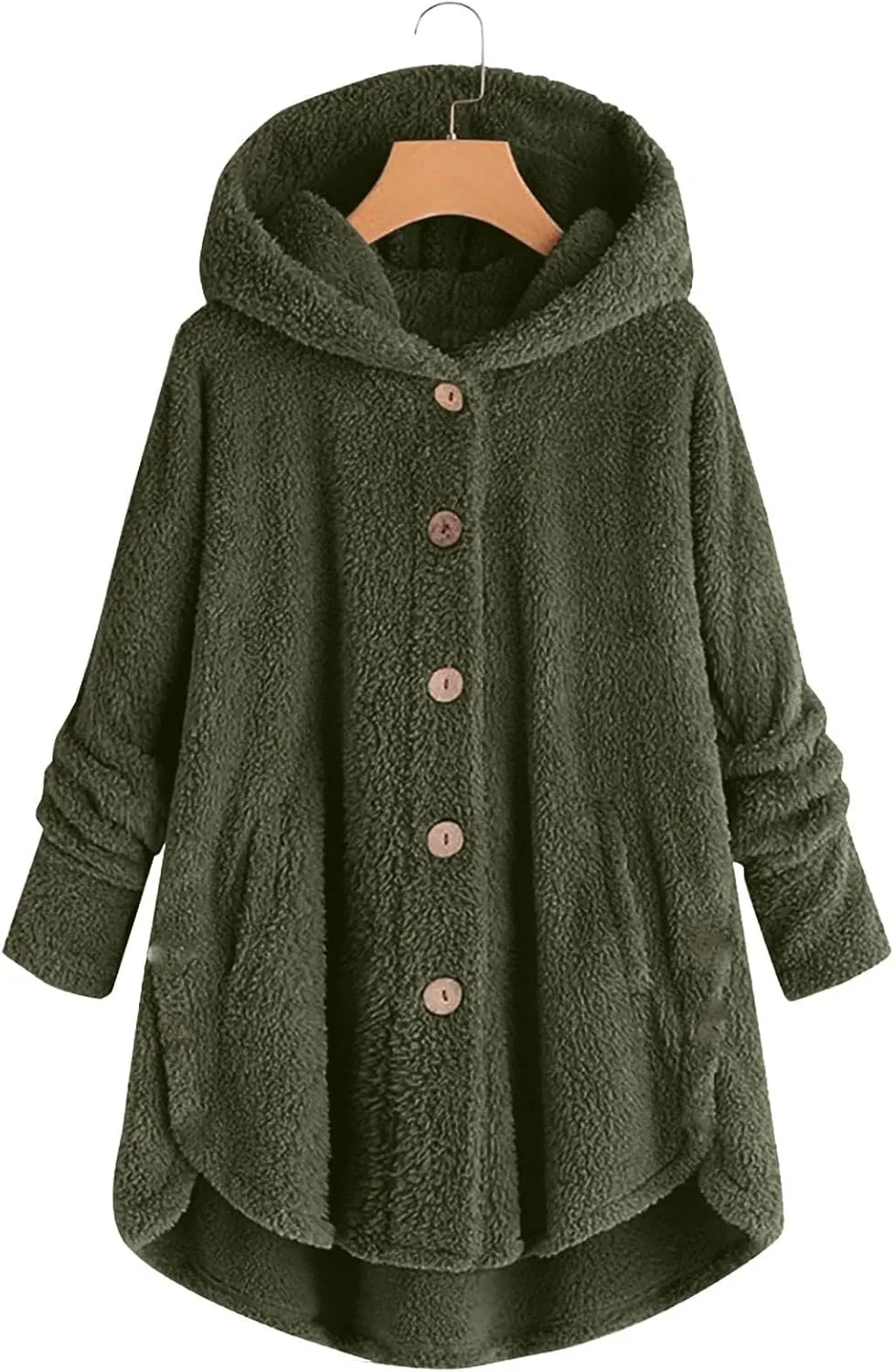 Women's Winter Coat Sherpa Lined Zip Hoodie Long Sweatshirt Warm Fleece Lining Heavyweight Hooded Jacket 2024 Trendy