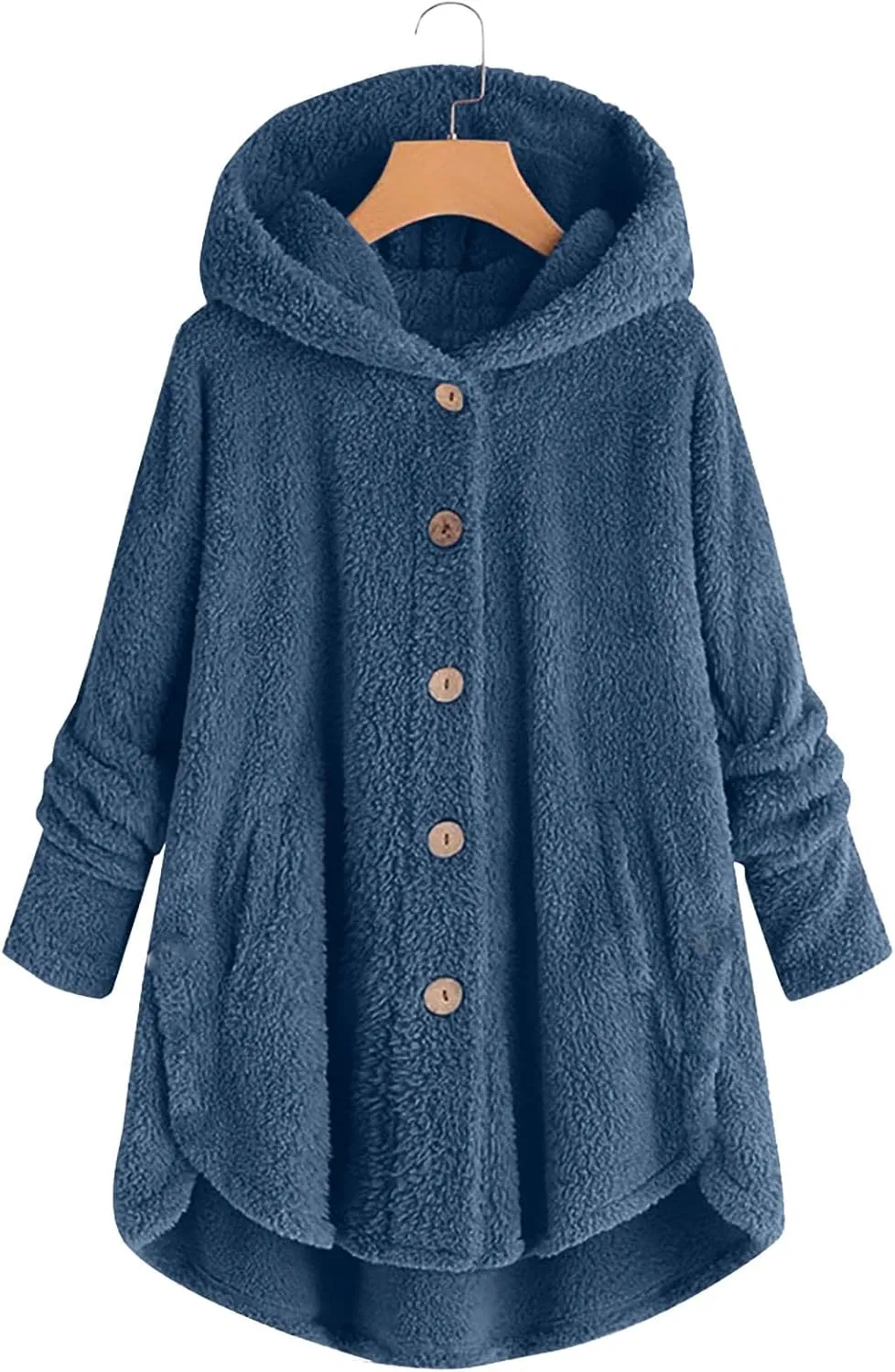 Women's Winter Coat Sherpa Lined Zip Hoodie Long Sweatshirt Warm Fleece Lining Heavyweight Hooded Jacket 2024 Trendy