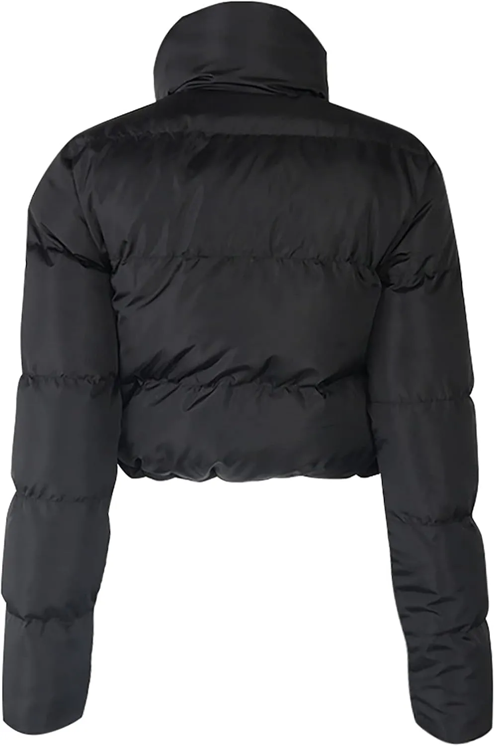 Women's Winter Solid Short Bread Down Jacket Stand Up Collar Outerwear Padded Thick Coat Woman's Jacket Winter