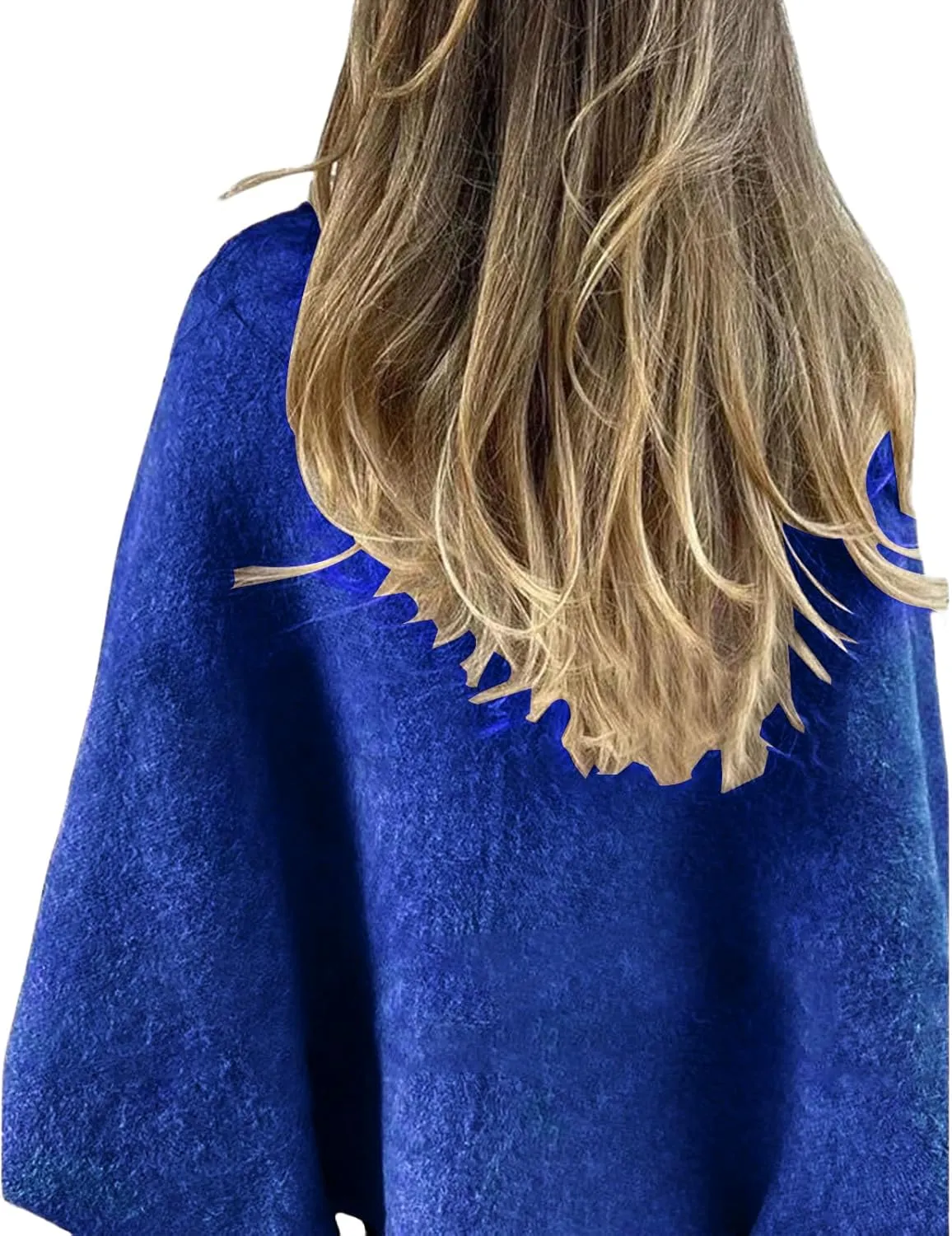 Women's Wool Blend Coat Casual Long Sleeve Lapel Collar Trench Jacket Lightweight Button Open Front Cardigan Outwear