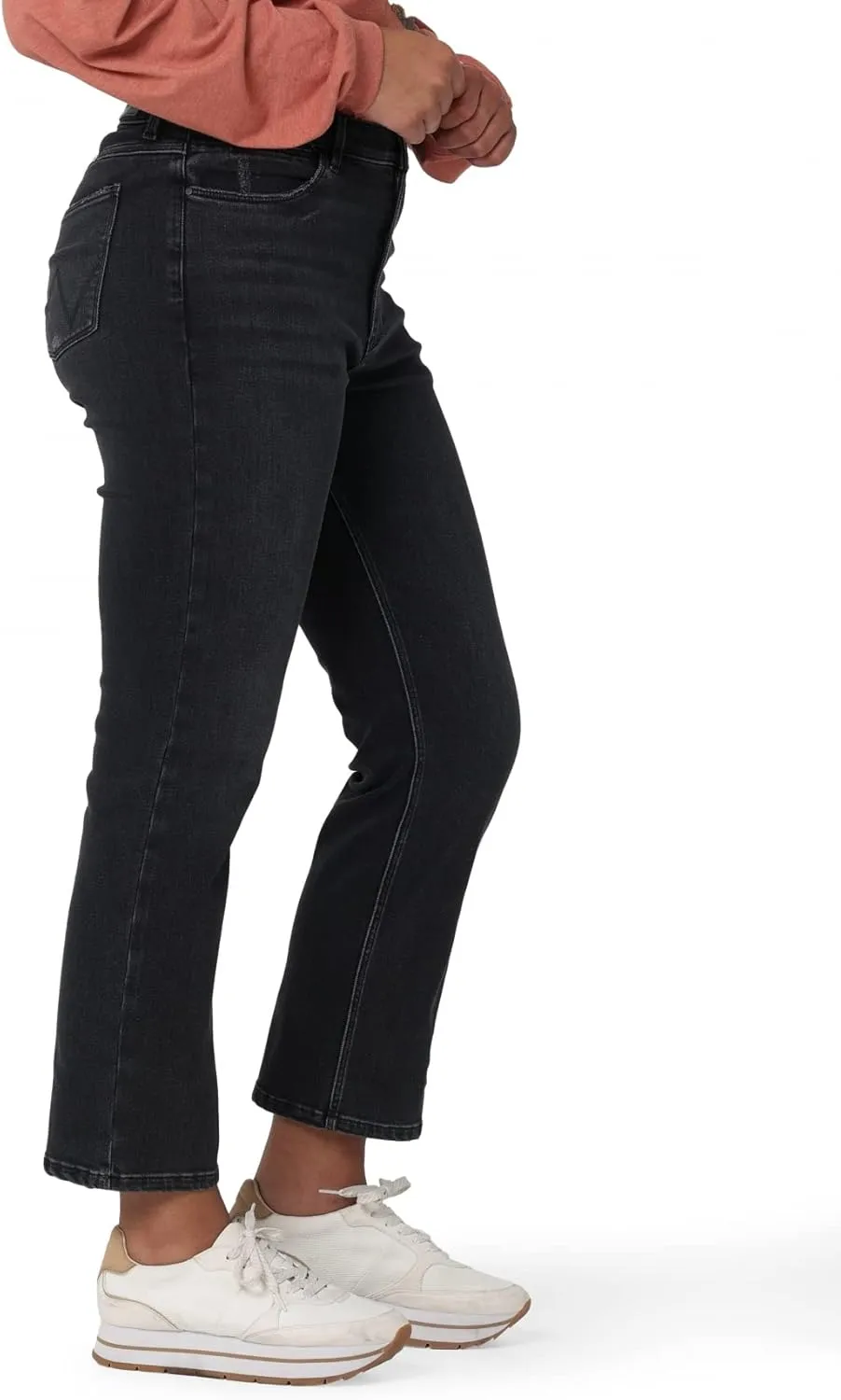 Wrangler Women's High Rise Rodeo Straight Leg Crop Jeans
