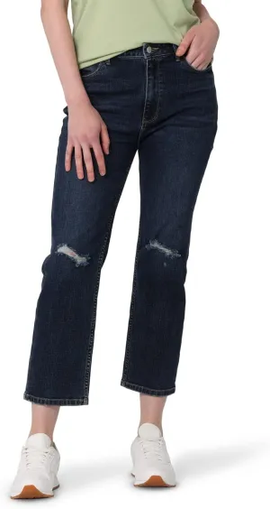 Wrangler Women's High Rise Rodeo Straight Leg Crop Jeans