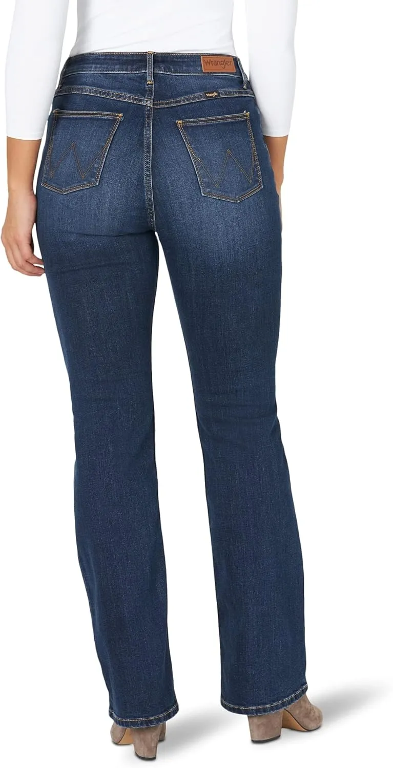 Wrangler Women's High Rise True Straight Fit Jeans