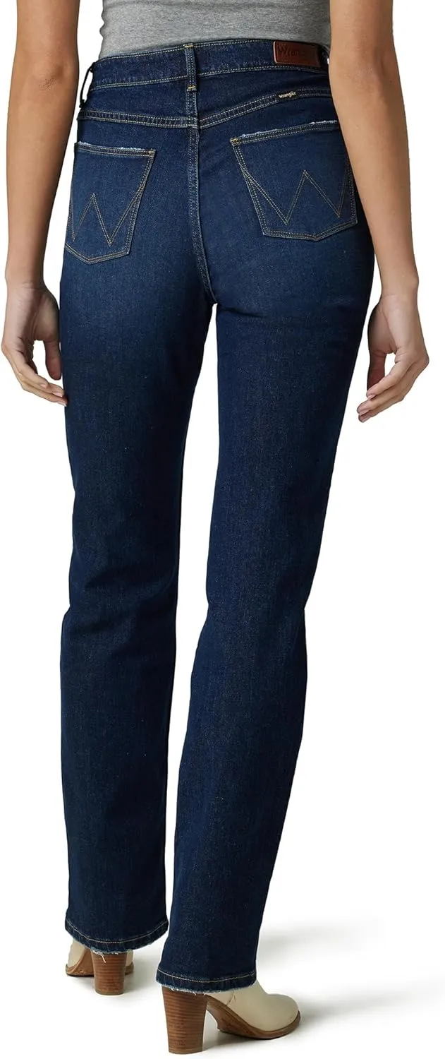 Wrangler Women's High Rise True Straight Fit Jeans