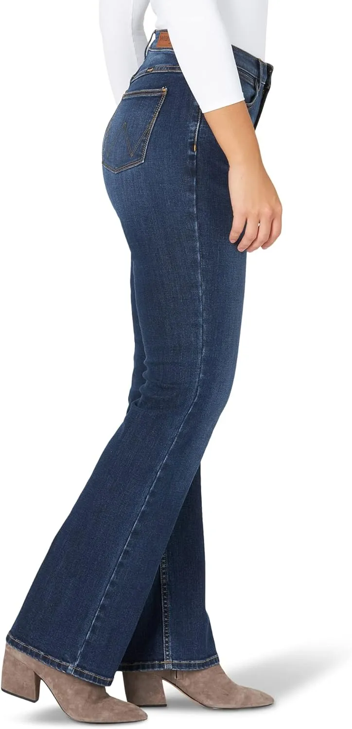Wrangler Women's High Rise True Straight Fit Jeans
