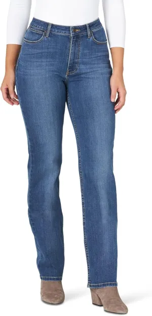Wrangler Women's High Rise True Straight Fit Jeans