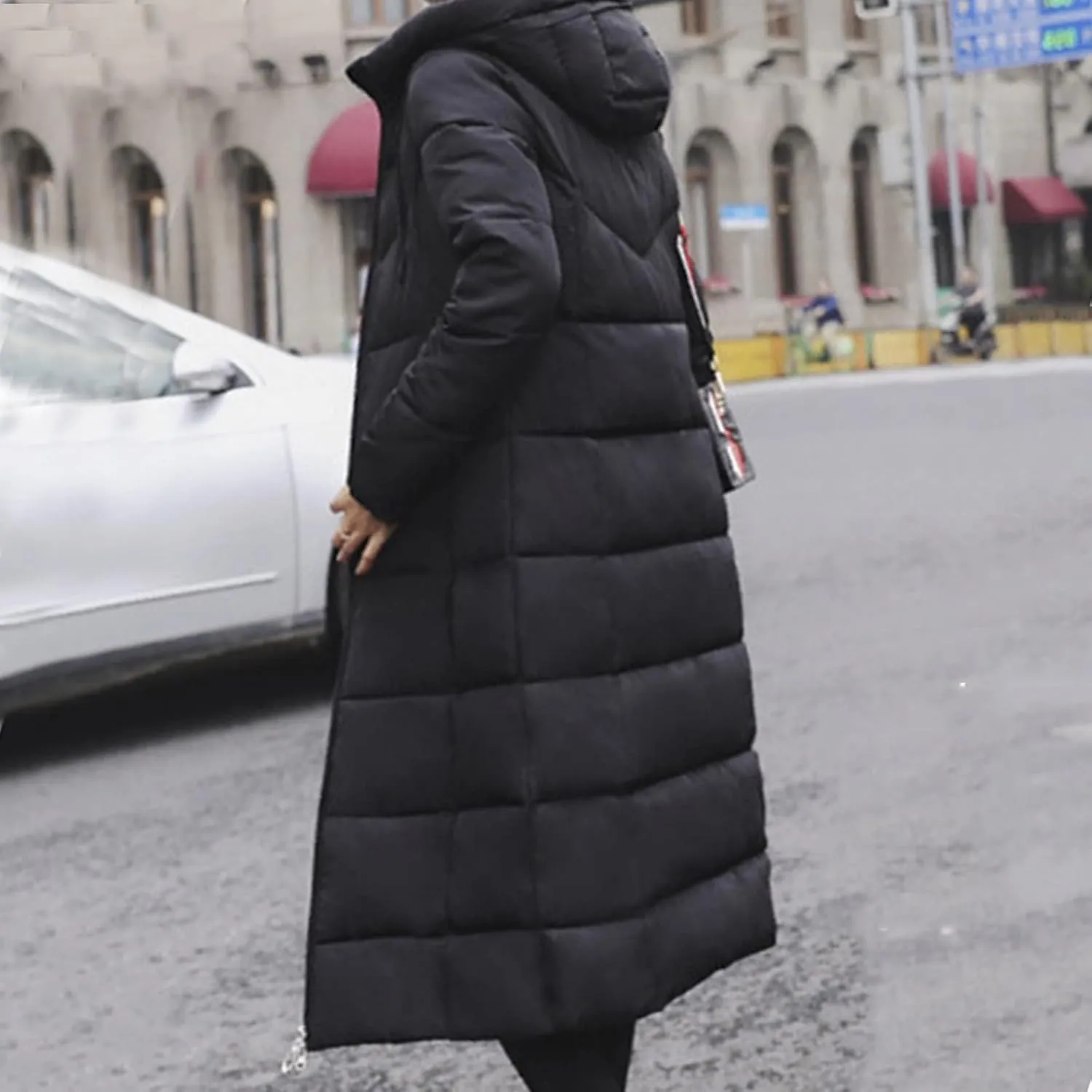 XOWRTE Women's Waterproof Long Winter Coat Warm Puffer Jacket Thickened Down Parka Maxi Coat Long Puffer Jacket for Women