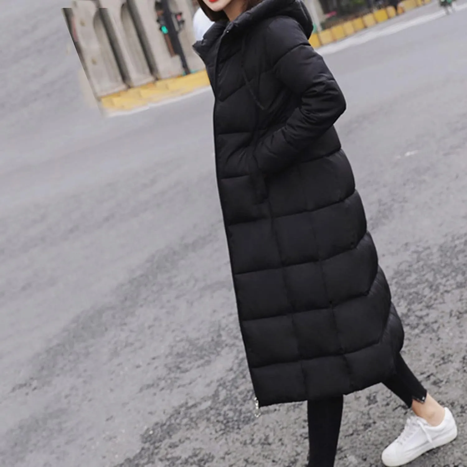XOWRTE Women's Waterproof Long Winter Coat Warm Puffer Jacket Thickened Down Parka Maxi Coat Long Puffer Jacket for Women