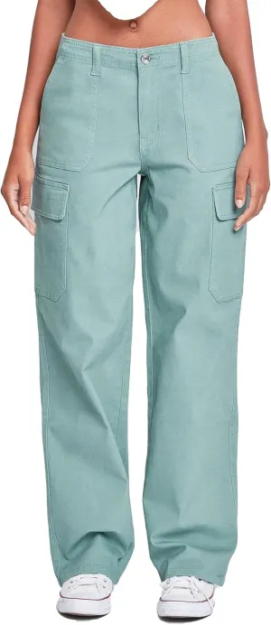 YMI Jeans Womens High Rise Straight Leg Cargo Pants