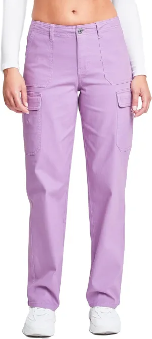 YMI Jeans Womens High Rise Straight Leg Cargo Pants