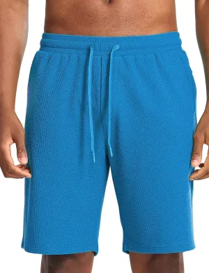 Zengjo Mens Lounge Shorts Jersey Knit,Drawstring Casual Sweat Shorts with Pockets Drawstring Elastic Waist 9 Inch Inseam