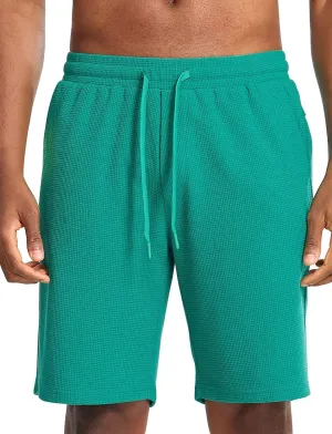 Zengjo Mens Lounge Shorts Jersey Knit,Drawstring Casual Sweat Shorts with Pockets Drawstring Elastic Waist 9 Inch Inseam