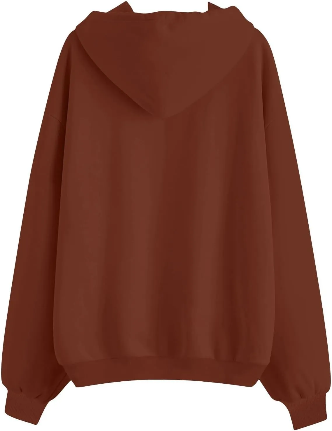 Zip Up Hoodies for Women Lightweight Long Sleeve Fleece Jacket Casual Loose Solid Color Coat Winter Clothes