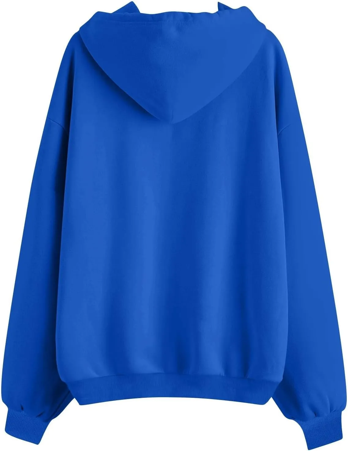 Zip Up Hoodies for Women Lightweight Long Sleeve Fleece Jacket Casual Loose Solid Color Coat Winter Clothes