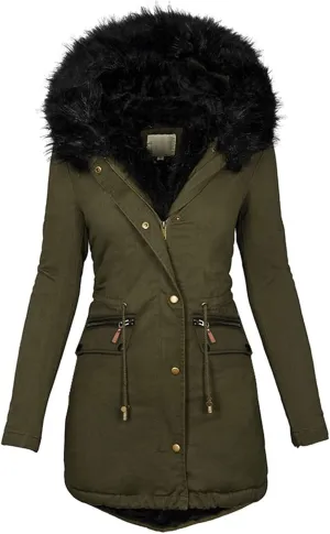 Zip Up Winter Coats for Women Jacket with Long Sleeves for Autumn and Winter Womens Quilted Pullover Puffer Jacket