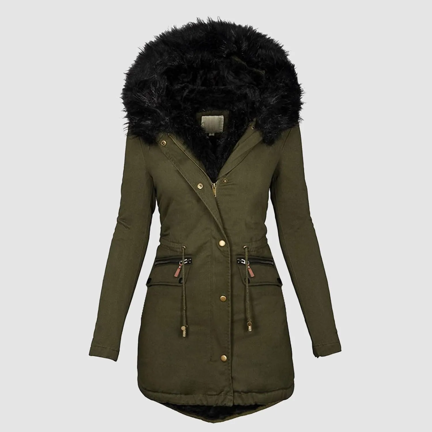 Zip Up Winter Coats for Women Jacket with Long Sleeves for Autumn and Winter Womens Quilted Pullover Puffer Jacket